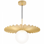 Valgusti rippuv CosmoLight Marbella P01432AU, G9, 1 x 7 W, kuldne v.