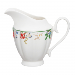 Piima anum Ambition Rosalia, 14.5 cm x 8.5 cm x 13 cm, valge v./mitmev&auml;rviline, portselan