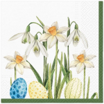 Pabersalvr&auml;tikud PAW Easter Garden, 33 cm x 33 cm, mitmev&auml;rviline, 20 tk