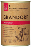 M&auml;rg koeratoit Grandorf Holistic, veiseliha/kalkun, 0.4 kg