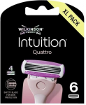Asendusterad raseerijatele Wilkinson Sword Quattro Intuition, 6 tk