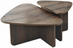 Kohvilaudade komplekt Kalune Design Ballare, p&auml;hklipuu v., 40 - 60 cm x 90 cm x 35 - 40 cm, 2 tk
