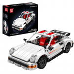 Konstruktor Mould King Model Car 911 Pull Back Sports Car 15063, 824 tk, valge v.