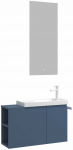 Vannitoa m&ouml;&ouml;bli komplekt Kalune Design Perla 80-338, matt sinine v., 22 cm x 80 cm x 45 cm
