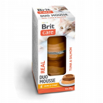 Kassi m&auml;rgtoit Brit Care Real Duo Mousse, l&otilde;he/tuunikala, 0.150 kg