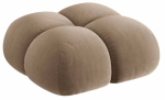 Tumba Cosmopolitan Design Loretto COS_POUF_120_F1_LORETTO2, tume beež v&auml;rv, 90 cm x 90 cm x 40 cm