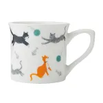 Tass Mikasa Fluted Cat, valge v./eriv&auml;rviline, 0.25 l