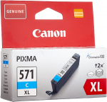 Tindiprinteri kassett Canon CLI-571C XL Cyan, sinine v., 11 ml