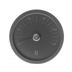 Sauna termomeeter Rento, must v.