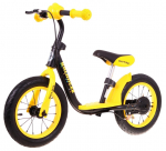 Tasakaaluratas SporTrike Balancer IT-SP-BB-BY, must v./kollane v., 12", 12"
