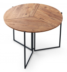 Laud Kalune Design Yaprak 1201, pruun v./must v., 100 cm x 100 cm x 72 cm