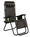 &Otilde;ue lamamistool Springos Zero Gravity GC0001, must v., 158 cm x 63 cm x 112 cm
