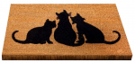 Uksematt Conceptum Hypnose Cat Shadow 877CHL1113, pruun v./must v., 40 cm x 60 cm