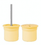 Komplekt MiniKoioi Sip & Snack, 180 ml, Alates 6 kuust, silikoon, kollane