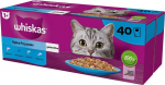 Kassi m&auml;rgtoit Whiskas Fish Delicacies, kalaliha/l&otilde;he/tuunikala, 0.085 kg x 40 tk