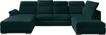 Nurgadiivan Evanell Mat Velvet 75, tumeroheline v., vasak, 216 x 330 cm x 102 cm