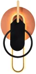 Valgusti seinale Opviq L1124 414LRC1123, LED, 3000 &deg;K, 1 x 22 W, kuldne v./must v. / kuldne v.