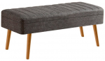 Esiku pink Kalune Design Vina 1053-2, antratsiit v./pruun v., 40 cm x 110 cm x 50 cm