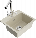 K&ouml;&ouml;givalamu Mexen Milo 6505-69-671600-00, graniit, 43.5 cm x 41 cm x 17.1 cm, kroomi/beež