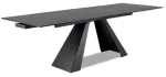 Laud pikendatav Salvadore, must v./hall v., 180 - 260 cm x 90 cm x 77 cm
