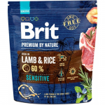 Kuiv koeratoit Brit Premium by Nature Sensitive Lamb & Rice, lambaliha/riis, 1 kg