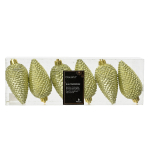 J&otilde;ulupuu ehe Decoris, kollane v., 8 cm, 4.5 cm, plastik, 6 tk