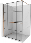 Du&scaron;isein Mexen Kioto+ Walk-In, 130 cm x 200 cm, must/roosa kuld