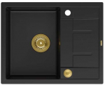 K&ouml;&ouml;givalamu Quadron Morgan 116, graniit, 62 cm x 50 cm x 21 cm, kuldne v./must v.