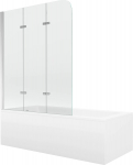 Vann seinaga, teisaldatav Mexen Cubik, 70 cm x 150 cm x 38 cm, ristk&uuml;lik, valge v.