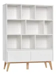 Raamaturiiul Pinio Swing, valge v., 160 cm x 42.5 cm x 120 cm