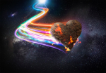 Fototapeet Artgeist Love Meteorite (Colourful), 70 cm x 70 cm