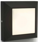 &Otilde;ue seinavalgusti Lutec Helena, 4.5W, LED, IP54, must v., 10.1 cm x 10.1 cm