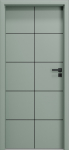 Siseukseleht Domoletti BELGATTO 4, vasakpoolne, roheline v., 204 x 74.4 x 4 cm
