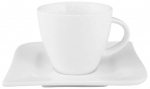 Kohvi- / teeserviis Ambition Fala, 0.220 l, portselan, valge v., 12 tk.