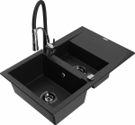 K&ouml;&ouml;givalamu koos kraaniga Mexen Gaspar Aster, graniit, 73.7 cm x 47.5 cm x 17.7 cm, h&otilde;be/must