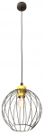 Valgusti rippuv Emibig Nando 1368/1, E27, 1 x 15 W, kuldne v./must v.