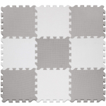 Matt beebidele - pusle Springos FM0033, 95.5 cm x 95.5 cm, valge v./hall v.
