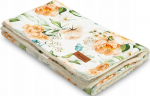 Tekk Sensillo Plush Peony, 100 x 80 cm, valge v./roheline v./roosa v.