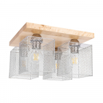 Valgusti lagi Spot-Light Norman, E27, 4 x 25 W, pruun v.