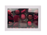 J&otilde;ulupuu m&auml;nguasjade komplekt Christmas Touch Burgundy, punane v./roosa v., 1 - 6 cm, plastik, 50 tk