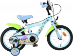 Lisaratastega laste jalgratas, laste Volare Bluey R72, helesinine v., 14"