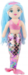 Pehme m&auml;nguasi Lean Toys Mermaid, roosa v./helesinine v., 48 cm