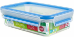 Konteiner toidu jaoks Emsa Clip & Close, 0.8 l, 19.7 cm x 13.6 cm, l&auml;bipaistev v./sinine v.