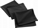 Salvr&auml;tik, komplekt ruudukujuline Douceur d`Interieur Mistral, must v., 40 x 40 cm, 3 tk