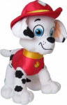 Pehme m&auml;nguasi koer Spin Master Paw Patrol Marshall, valge v./punane v., 27 cm