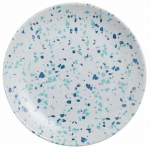 Taldrik magustoidu Luminarc Venizia Granit, 19 cm x 19 cm, sinine v./valge v.