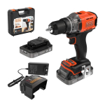 Akukruvikeeraja-trell koos akuga Black & Decker BCD382D2XK-QW, 2 Ah