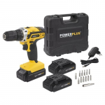 Akukruvikeeraja-trell koos akuga Powerplus POWX00501, 20 V, 1.3 Ah