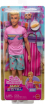 Nukk aksessuaaridega Mattel Barbie Mysteries Beach Detectives Ken JFV65, 30 cm, mitmev&auml;rviline
