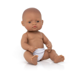 Beebinukk Miniland Hispanic Boy, 32 cm, pruun v.